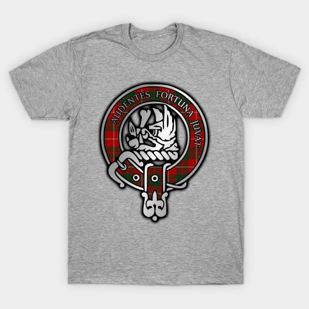 Clan MacKinnon Tartan Crest T-Shirt by Taylor'd Designs